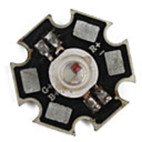 3W LED Emitter on Star (Multicolored RGB)