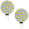 3W Led G4 Car Marine Camper RV 15 LEDs 5730 SMD Round Range 120 Degree AC / DC 12V - 24V Cold / Warm White (2 Pcs)
