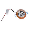 3x1W 240-260LM 3000-3500K Warm White Light Brown Crystal LED Ceiling Bulb (85-265V)