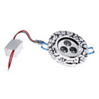 3x1W 240-260LM 3000-3500K Warm White Light Zebra-Stripe Crystal LED Ceiling Bulb (85-265V)