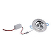 3x1W 240-260LM 6000-6500K Natural White Light Circle Crystal LED Ceiling Bulb (85-265V)