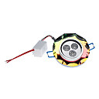 3x1W 240-260LM 6000-6500K Natural White Light Colorful Crystal LED Ceiling Bulb (85-265V)