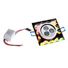 3x1W 240-260LM 6000-6500K Natural White Light Colorful Crystal Square LED Ceiling Bulb (85-265V)