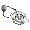 3x1W 240-260LM 6000-6500K Natural White Light Elegant Pattern Crystal LED Ceiling Bulb (85-265V)