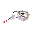 3x1W 240-260LM 6000-6500K Natural White Light Gold Flowers Crystal LED Ceiling Bulb (85-265V)