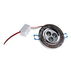 3x1W 240-260LM 6000-6500K Natural White Light Gray Crystal LED Ceiling Bulb (85-265V)