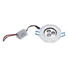 3x1W 240-260LM 6000-6500K Natural White Light Octagonal Crystal LED Ceiling Bulb (85-265V)
