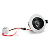 3x1W 270LM 6000-6500K White Light Adjustable Ceiling Lamp LED Bulb (85-265V)