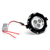 3x1W 270LM 6000-6500K White Light Black Acrylic Crystal Ceiling Lamp LED Bulb (85-265V)