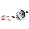 3x1W 270LM 6000-6500K White Light Ceiling Lamp LED Bulb (85-265V)