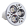 3x1W GU10 3 LED 300Lm 3000K Warm White Light Bulb 95-260V