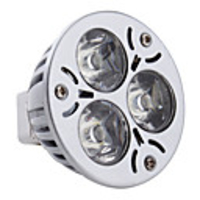 3x1W MR16 3 LED 300Lm 3000K Warm White Light Bulb 95-260V