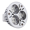 3x1W MR16 3 LED 300Lm 6000K White Light Bulb 95-260V