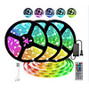 3x5M Light Sets RGB Strip Lights 450 LEDs SMD5050 10mm 1 44Keys Remote Controller 1x24V 3A Power Supply 1 set RGB Christmas New Year