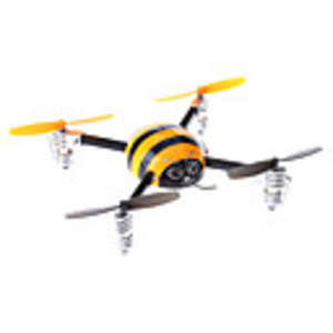4-Channel 2.4G 6-Axis 3D Flips and Rolls Quad-copter Mini Ladybug UFO (Yellow Strip)