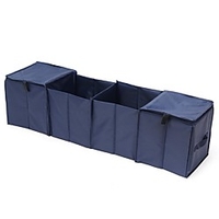 4 Grid Collapsible Foldable Car Trunk Boot Storage Organizer 2 Cold Thermal Insulation Bags