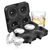 4 Grid Diamond Ice Cube Tray Reusable Ice Cubes Maker Silicone Ice Cream Molds Form Chocolate Mold Whiskey Party Bar Tools