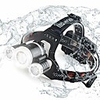 4 Headlamps Flashlight Waterproof Zoomable 3 Emitters with USB Cable Waterproof Zoomable Super Bright High-power Camping / Hiking / Caving Fishing Outdoor Black