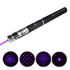 4-in-1 100mW Pen Shape Purple Laser Pointer with Amazing Pattern Head