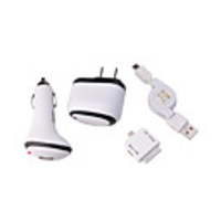 4 in 1 Charger for IPHONE 3G/3GS/4G/IPOD Car charger/travel charger/USB charger with data cabler/Iphone and Ipad Charger