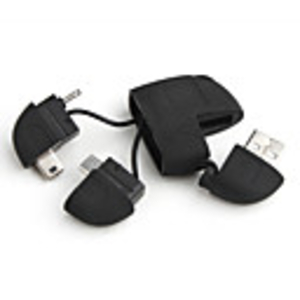 4-in-1 Foldable Multifunctional Adapter (Black)