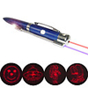 4-in-1 Laser Pointer in Red and Blue Bicolor and Ball Point Pen with Beam Torch Light