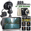 4 Inch Dual Lens Camera HD 1080P Auto DVR Voertuig Video Dash Cam Recorder G-Sensor Video Recorder HD Camera Dual Lens