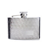 4 Oz hip Polished Stainless Steel Flask with Embossed pattern (Cubes)
