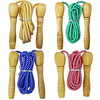 4 Pack Fitness Jump Ropes Classic Wooden Handles Outdoor Fun Activity Great Party Favor Exercise Activity for Kids miniinthebox
