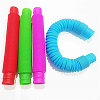 4 Pack Pop Tubes Sensory Toys,  Fine Motor Skills Toddler Toys,  Fidget Toys for Sensory Kids and Learning Toys miniinthebox