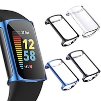 4 Pack Screen Protector Case Compatible with Fitbit Charge 5 Full Coverage TPU Case Protective Screen Cover Bumper Accessories Women Man for Charge 5 Smart Watch miniinthebox