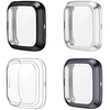 4-Pack Smartwatch Screen Protector with Case Compatible with Fitbit Versa 2 TPU Rugged All-Around Screen Protective Case Bumper Soft Plated Shell for Versa 2 Smartwatch miniinthebox