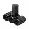 4 pcs Aluminum Alloy Car Tire Valve Cap Personality Electric Vehicle Universal Valve Core Cap Vacuum Valve Cap