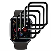 4 PCS V-eight Protective Film Compatible with Apple Watch Series 3/2/1 38mm scratchproof bubble free easy application Soft protective film Full coverage miniinthebox