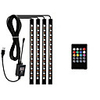 4 pcs 9Inches Car LED Strip Lights Car Lights 72 LED Multicolor Music Car Interior Atmosphere Lights USB LED Strip for Car TV Home with Sound Active Function