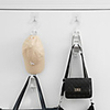 4 PCS Clothes Bag Hook Chest Multi-function Large Capacity Hat Bag Hook Tie Mounts