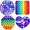 4 pcs Fidget Toys Anti Stress Toy Set Push Pop Bubble Relief Gift for Adults Girls Boys Children Sensory Antistress Figet Toys miniinthebox