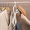 4 PCS Hat Scarf Hanging Rack Can Increase Plastic Composite Coat Hook Cap To Receive