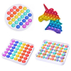 4 pcs Push Bubble Sensory pop it fidgets Toy Autism need squishy Stress Reliever Toy Adult Child Funny Anti-stress decompression gift miniinthebox