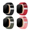 4 PCS Smart Watch Band for Fitbit Versa 3 / Sense Nylon Smartwatch Strap Adjustable Length Soft Stretchy Weave Bracelet Replacement Wristband miniinthebox