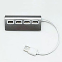 4 Port Hub Aluminum Alloy 1 / 4 High Speed Hub Usb 2.0 Hub