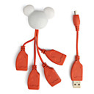 4-Port Mouse Style USB 2.0 Hub