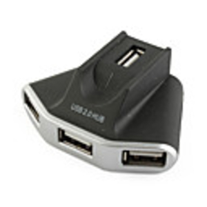 4 Port USB 2.0 Hub (Black)
