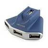 4 Port USB 2.0 Hub (Blue)