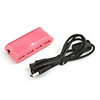 4 Port USB 2.0 Hub (Pink)