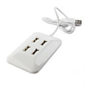 4 Port USB 2.0 Hub (White)