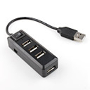 4 Port USB 2.0 HUB with Switch High Speed Transfer Rate: 480Mbps