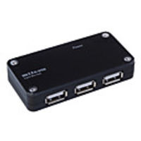 4 Port USB 2.0 Mini Hub (Black)