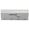 4 Ports Hi-Speed USB 2.0 Hub with 10 cm Ruler
