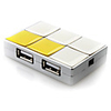 4 Ports USB 2.0 Hub in Eye Shadow Compact Style